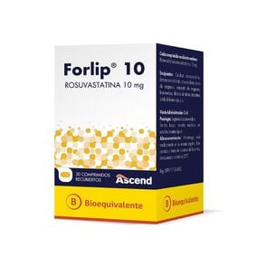 Forlip Rosuvastatina 10 mg 30 Comprimidos - Ascend