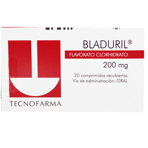 Product image of Bladuril Flavoxato Clorhidrato 200 mg 20 Comprimidos Recubiertos - Tecnofarma