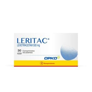 Leritac Levetiracetam 500 mg 30 Comprimidos recubiertos - Opko