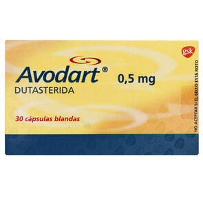 Avodart Dutasterida 0,5 mg 30 Cápsulas Blandas - Glaxo