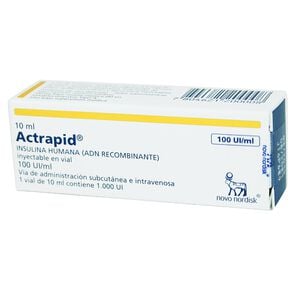 Actrapid-Hm Insulina Soluble Humana 100 UI 1 Ampolla - Novo nordisk