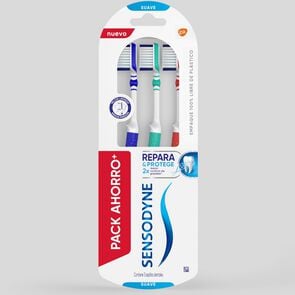 Cepillo Dental Repara y Protege Suave X3 - Sensodyne