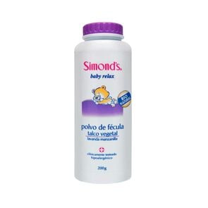 Product image of Baby Relax Talco Vegetal Lavanda Manzanilla 200 grs - Simonds