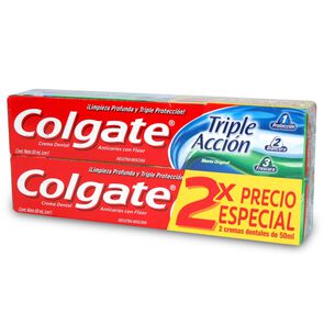 Product image of Pasta Dental Triple Acción 50 mL Pack 2 Unidades - Colgate