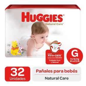 Product image of Natural Care Pañal Niño Talla G 32 Unidades - Huggies