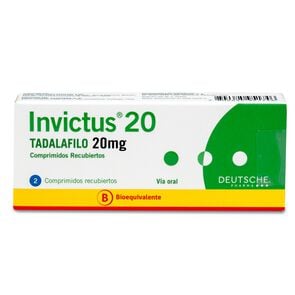 Invictus Tadalafilo 20 mg 2 Comprimidos Recubiertos - Deutsche pharma