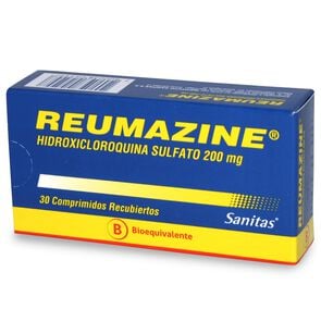 Reumazine Hidroxicloroquina Sulfato 200 mg 30 Comprimidos - Sanitas