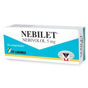 Nebilet Nebivolol 5 mg 56 Comprimidos - Labomed