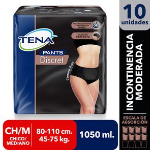 Product image of Ropa Interior Desechable Tena Black Talla S/M X 10