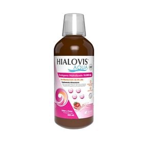 Hialovis Aqua Colágeno hidrolizado 10,000 mg  600 mL Sabor Fresa - Arama