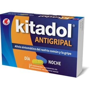 Kitadol Antigripal 18 Comprimidos Recubiertos Día/Noche (12 Día y 6 Noche) - Chile consumo