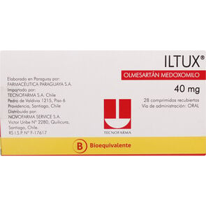 Iltux Olmesartan Medoxomilo 40 mg 28 Comprimidos Recubierto - Tecnofarma