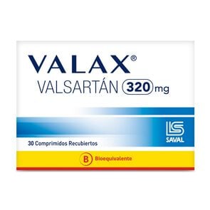 Valax Valsartán 320 mg 30 Comprimidos Recubiertos - Saval