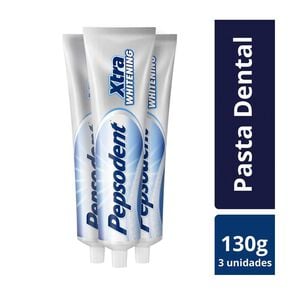 Pack 3 Pasta Dental Xtra Whitening 130 gr - Pepsodent