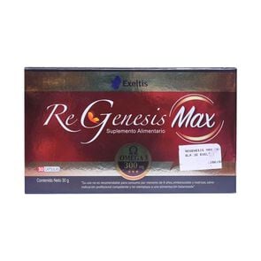 Regenesis Max Omega 3 300 mg Suplemento Alimentario 30 Cápsulas - Exeltis