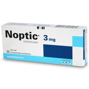 Product image of Noptic Eszopiclona 3 mg 30 Comprimidos Recubiertos - Andromaco etico