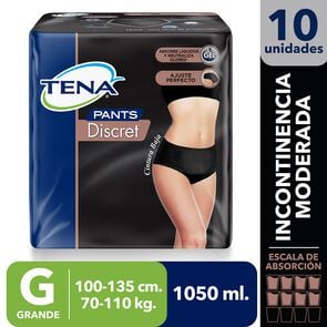 Product image of Ropa Interior Desechable Tena Black Talla G X 10