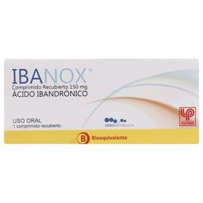 Ibanox Ibandronato Sodico 150 mg 1 Comprimido Recubierto - Pasteur