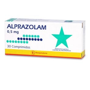 Product image of Alprazolam 0,5 mg 30 Comprimidos - Mintlab