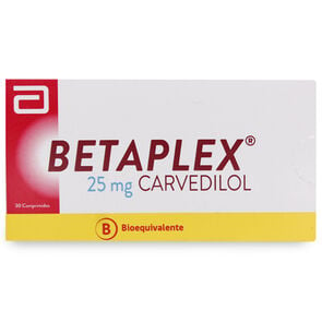 Betaplex Carvedilol 25 mg 30 Comprimidos - Recalcine