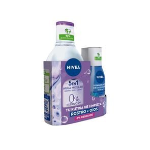 Product image of Pack Loción MicellAIR Piel Sensible 400ml + Desmaquillante Bifásico de Ojos 125ml - Nivea