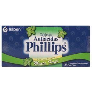 Phillips Carbonato Ca 100 mg 30 Comprimidos Masticable - Aspen farma