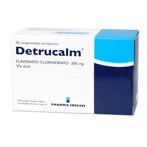 Product image of Detrucalm Flavoxato Clorhidrato 200 mg 30 Comprimidos - Pharma investi