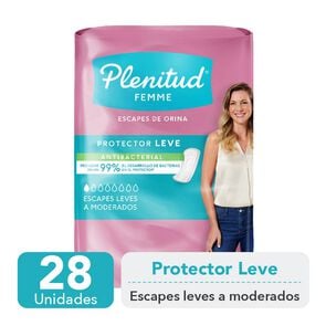 Protector para Incontinencia Urinaria Leve 28 Unidades - Plenitud femme