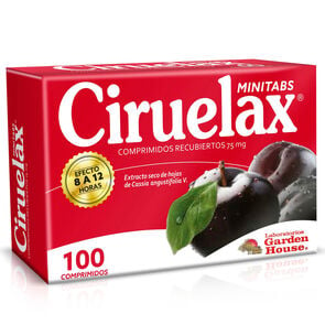 Ciruelax Minitabs Cassia Angustifolia 75 mg 100 Comprimidos - Garden house