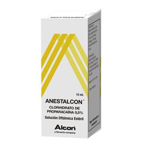 Anestalcon Clorhidrato de Proparacaína 5 mg / mL Solución Oftálmologica 15 mL - Alcon etico