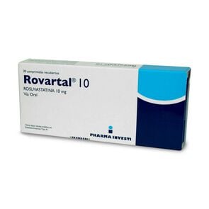 Rovartal 10 Rosuvastatina 10 mg 30 Comprimidos - Pharma investi