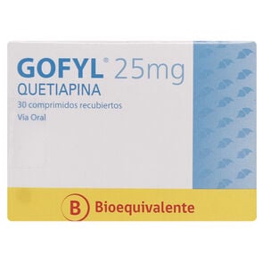 Product image of Quetiapina 25 mg 30 Comprimidos Recubiertos - Axon