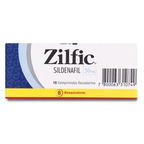 Zilfic Sildenafil 50 mg 10 Comprimidos - Milab