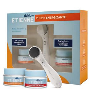 Product image of Set Vitamin Shock Crema Dia 50Ml+Crema Noche 50Ml + Masajeadora - Etienne