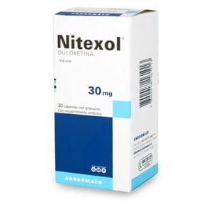 Product image of Nitexol Duloxetina 30 mg 30 Cápsulas Recubrimiento Enterico - Andromaco etico