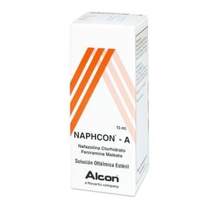 Product image of Naphcon-A Nafazolina 25 mg Solución Oftálmica 15 mL - Alcon etico