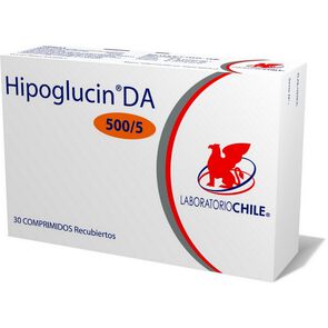 Hipoglucin DA Metformina 500 mg 30 Comprimidos - Laboratorio chile