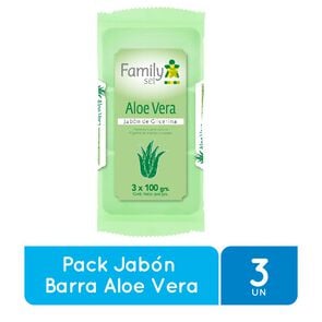 Jabón Barra Aloe Vera 100 grs x3 - Family set