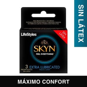 LifeStyles Skyn Extra Lubricado 3 Preservativos