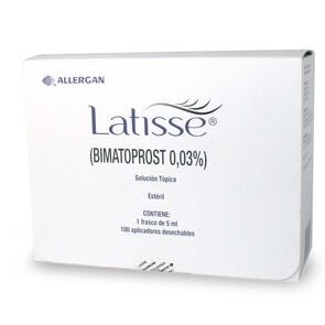 Latisse Bimatoprost 0,03% Solución Tópica 5 mL con 100 aplicadores desechables - Allergan