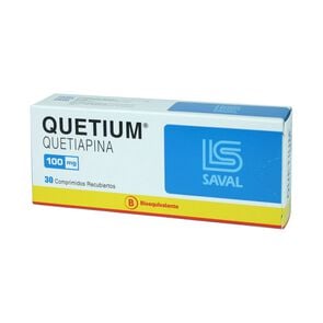 Product image of Quetium Quetiapina 100 mg 30 Comprimidos - Saval