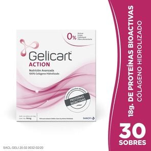 Gelicart Action Colageno Hidrolizado 100 30 Sobres - Sanofi