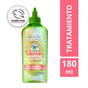 Tratamiento Agua Lamellar Keratin Glow Water Fructis Adiós Esponjado 180ml