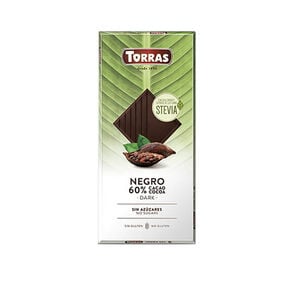 Chocolate Negro Con Stevia 100 gr - Torras