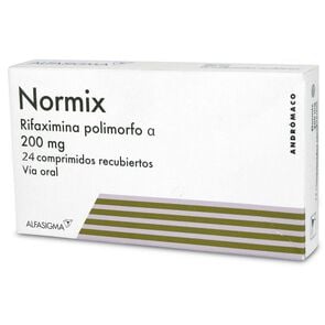 Normix Rifaximina 200 mg 24 Comprimidos Recubierto - Andromaco etico