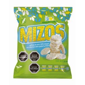 Product image of Galletas de Arroz con Cobertura de Yogurt Limón 25 gr - Mizos