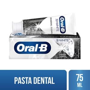 3D White Pasta Dental con Flúor Mineral Clean 75 mL - Oral-b