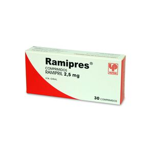 Product image of Ramipres Ramipril 2,5 mg 30 Comprimidos - Pasteur