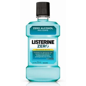 Enjuague Bucal Anticaries Zero Alcohol Menta Flúor 250 mL - Listerine