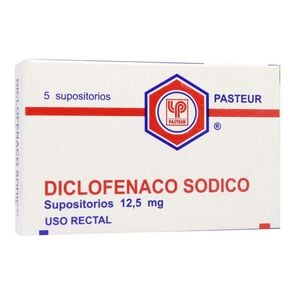 Diclofenaco Diclofenaco Sodico 12,5 mg 5 Supositorios - Pasteur